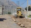 عملیات زیرسازی و لبه گذاری انتهای خیابان سردار شهید ابوالقاسم چوپان