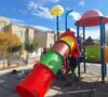 ایمن سازی وسایل بازی کودکان پارک شکوفه در مسکن مهر